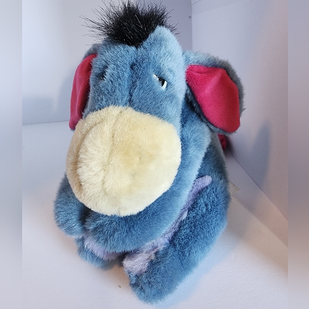 VINTAGE Disney Store Sitting Eeyore Plush 10"